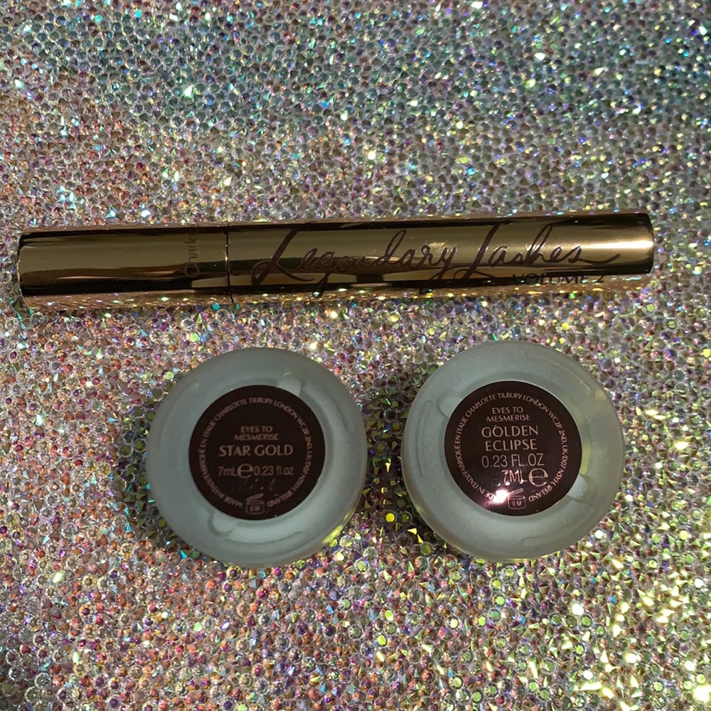 🌸 3pc CHARLOTTE TILBURY gorgeous glowing eye secrets FS mascara 2 creme shadows - Picture 5 of 6